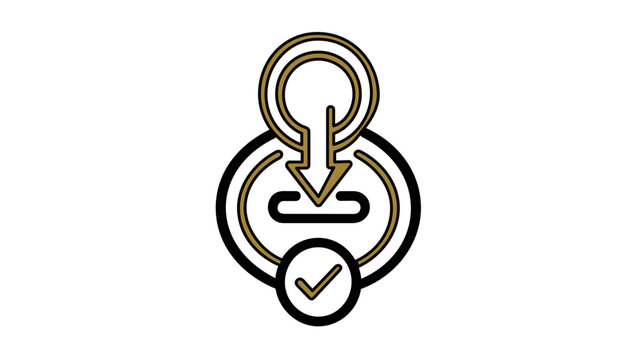 Clean flat vector line icon of a coin inserted into a payment slot for cash checkout, public machines, prepaid services, and kiosk screens.
