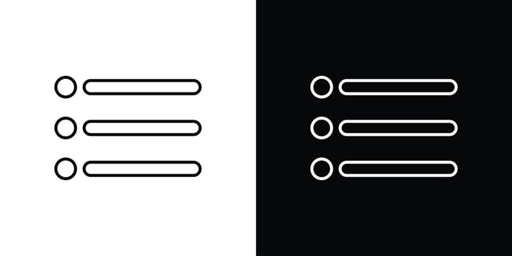 Menu icons vector illustrations in strokes lines