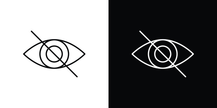 Sensitive content icons vector illustrations in strokes lines
