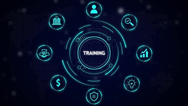 Digital training hub connecting business growth security and innovation education learning