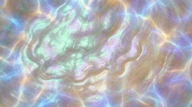 Iridescent mother of pearl texture background with soft light
