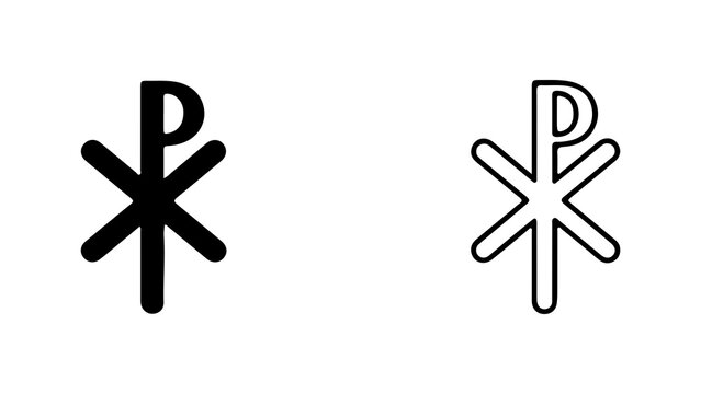 Chi Rho Symbol Christian Religious Icon Design