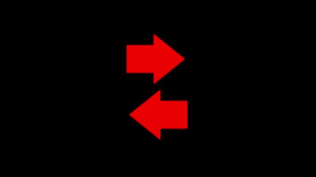 Arrow loading icon animation.