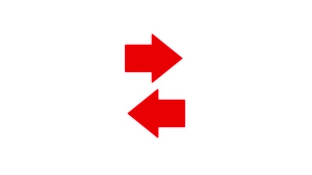 Arrow loading icon animation.