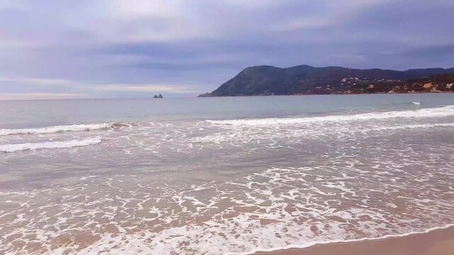 The beach Of Les Sablettes, La Seyne-sur-Mer, South of France