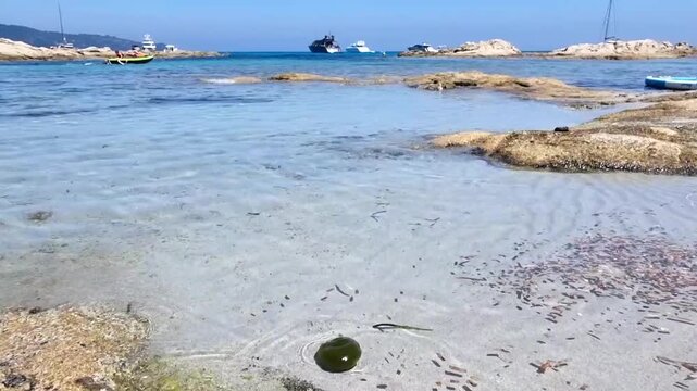 Beach in the Taillat Cape near Saint-Tropez, South of France