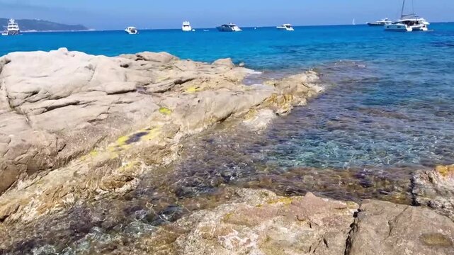 Beach in the Taillat Cape near Saint-Tropez, South of France