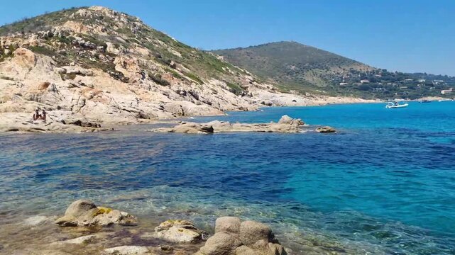 Beach in the Taillat Cape near Saint-Tropez, South of France