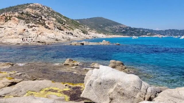 Beach in the Taillat Cape near Saint-Tropez, South of France