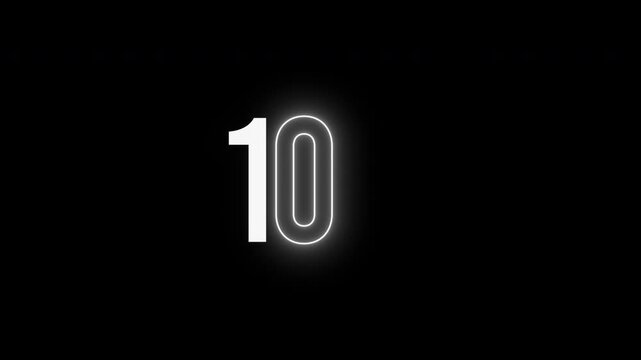 Slow motion digital 10k milestone kinetic typography bundle with a collection of 3 unique variants featuring sleek white text and glowing light transition overlay
