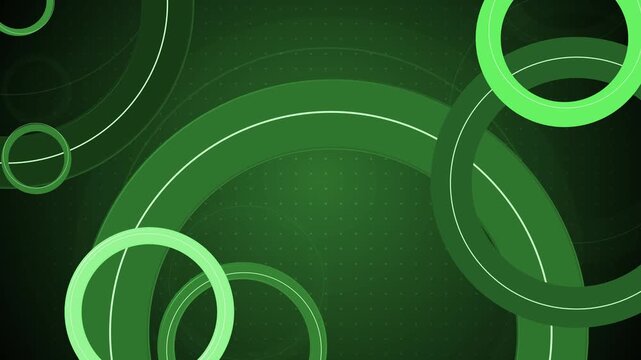 Monochrome concentric rings background animation, Abstract monochrome background with overlapping concentric rings and dotted gradient center