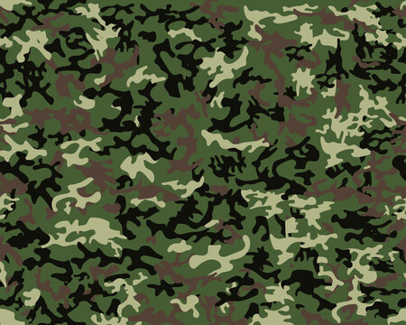 Camouflage pattern background seamless illustration