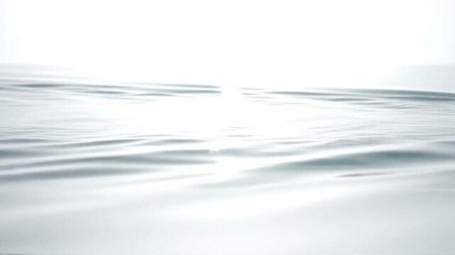 Abstract water ripple pattern on white background with serene canal movement concept