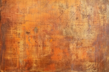 Fototapeta premium Photo of Bright orange metal wall. Background texture for backdrops or mapping