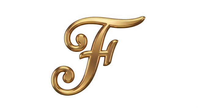 A decorative letter F in a fancy serif font transparent background