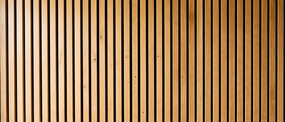 Minimalist background of vertical light wood slats forming a linear pattern © Bisca