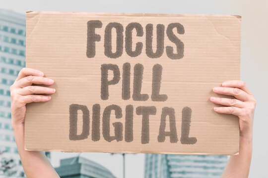 "Focus pill digital" Attention medication for the digital age. MEDICATION. ATTENTION. STIMULANT. ADDERALL. CULTURE.