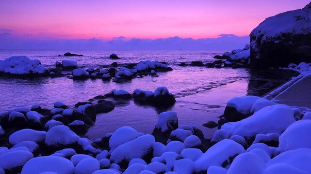水無海浜温泉の朝と太平洋