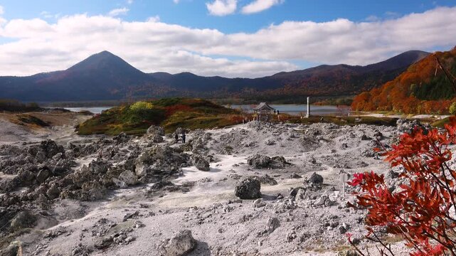 恐山　大尽山と宇曽利山湖