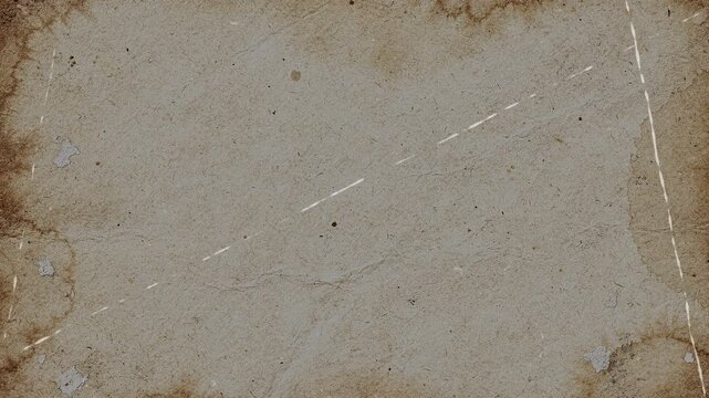 Old grunge paper background with weathered texture and white frame lines.