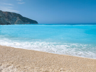 Obraz premium Lefkada Coastline near Porto Katsiki beach, Greece