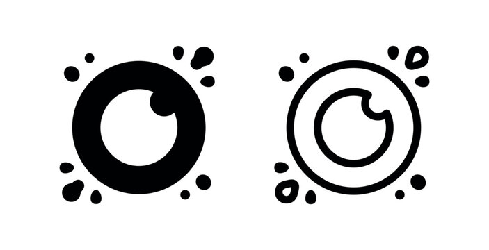Eye Infection or Irritation Icon, Medical Vision Problem Vector Illustration