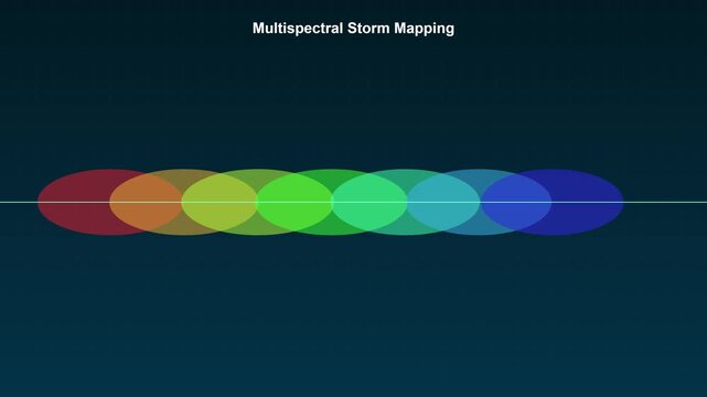 Multispectral storm mapping data visualization: scientific weather analysis and atmospheric research motion