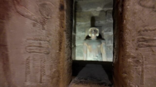 A view from the Mastaba of Ti, located in the Saqqara Pyramids area of ​​Egypt. The person buried in this tomb was a royal architect and administrator from the 5th Dynasty.