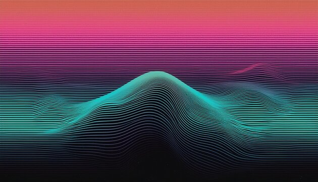 Digital Noise Gradient Nostalgia Vintage S S Style Abstract Lo Fi Background Retro Wave Synthwave Wallpaper Template Print Minimal Minimalist Blue Black Green Purple Pink Color