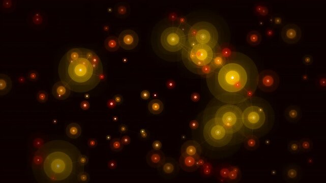 Lava Node Particle Neural Network Animation - Molten Brain Fire Synapse 4K Seamless Loop