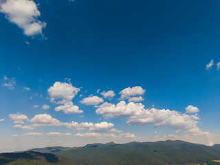 Fototapeta premium Sky, clouds, and mountains