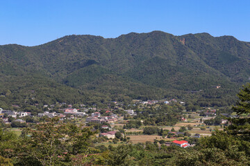 Fototapeta premium 山中湖村の街並み（山梨県山中湖村）