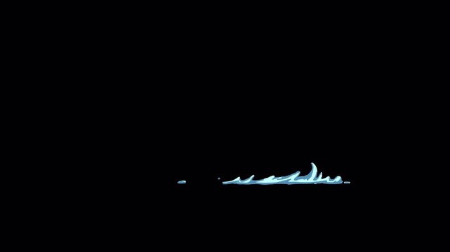2D Cartoon Water Splash Animation Sequence.