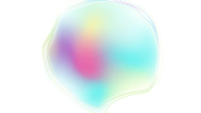 Abstract holographic liquid gradient shape wavy colorful background. Seamless looping motion design. Video animation Ultra HD 4K 3840x2160