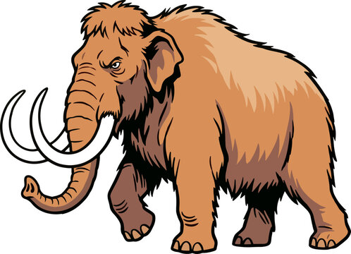 mammoth vector illustration isolated on white background