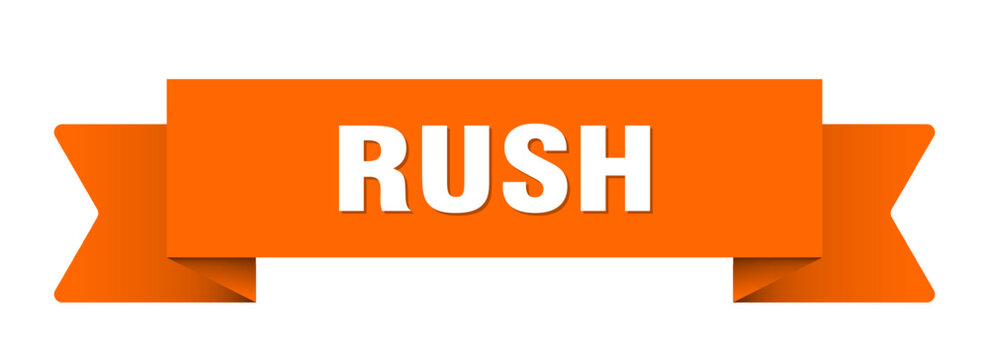 rush ribbon isolated on transparent background. rush ribbon