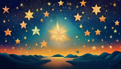 Fototapeta premium Star Pattern Starry Skystar Pattern Starry Sky
