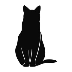 Black Cat Silhouette Icon © Gisella