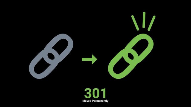 url chain animation 301 moved permanently with transparent background