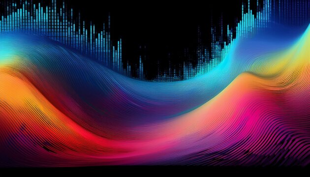 Abstract Pixel Flow Png Digital Gradient Texture Overlay