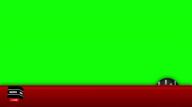 Breaking News Green Screen Lower Third Broadcast Overlay