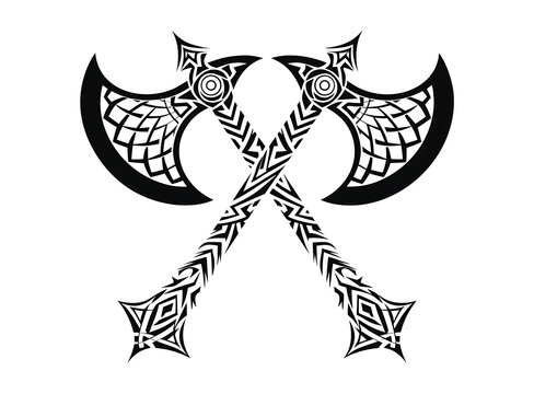 Celtic double headed axe icon