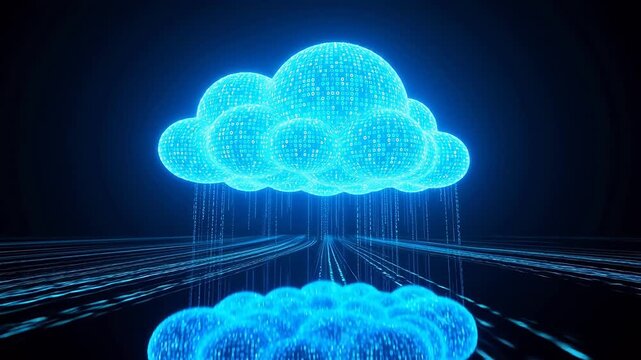 Digital cloud with data streams