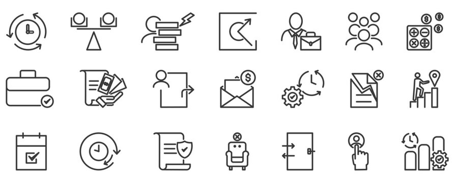FTE banner vector illustration concept of full time equivalent with icon of full-time, equivalent, employee, workload, measure, comparability and FTE universe icon set