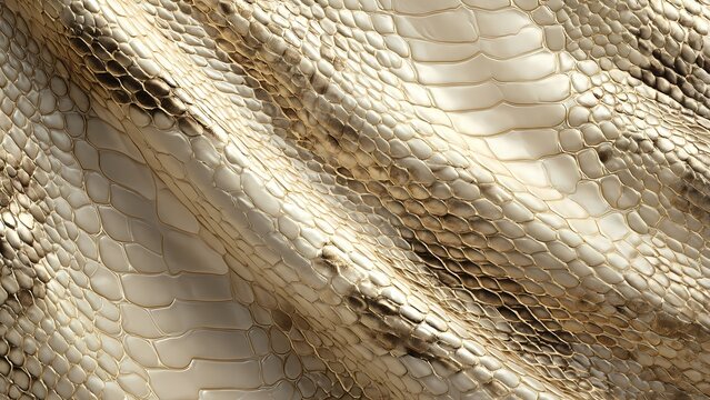 White Snake Skin Leather Luxury Texture