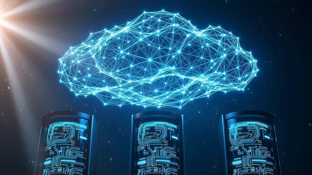 Cloud computing network with server towers