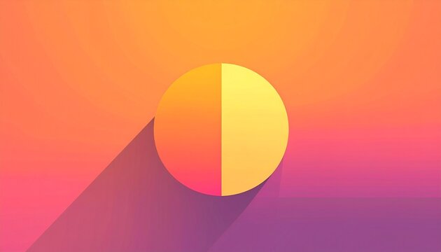 A half sun is setting downwards icon sunset concept for graphic design, logo, website, social media, mobile app, UI illustration
