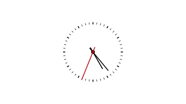 Futuristic Digital Clock Display Animation with Modern Time Effect