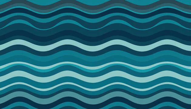 Abstract geometric wave pattern in various blue shades.