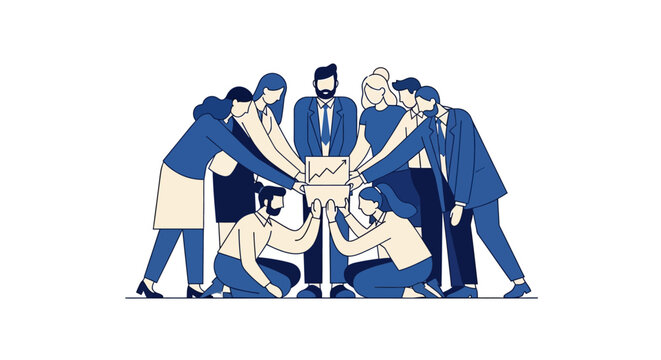 Business People Teamwork Collaboration.